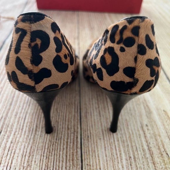 DONALD J PLINER leopard pony haircalf women's sandals heels 6M - Picture 4 of 10